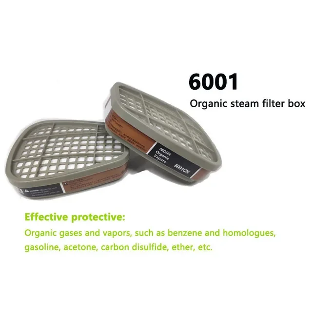 Professional-Grade Cartridge Box and Cotton Filters Set for Dust and Gas Protection
