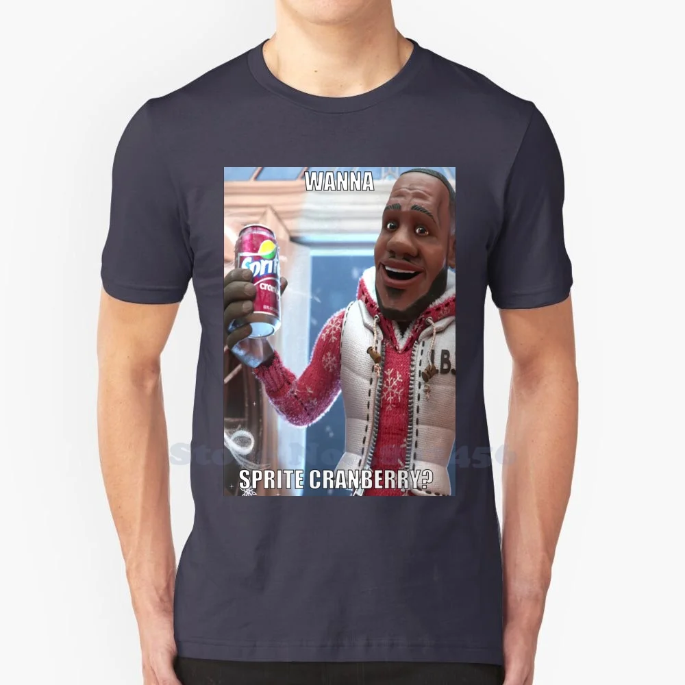 Sprite Cranberry-"Wanna Sprite Cranberry? "Meme * * * * Top Zozle * * * * 100% Cotone T-Shirt Uomo E Donna