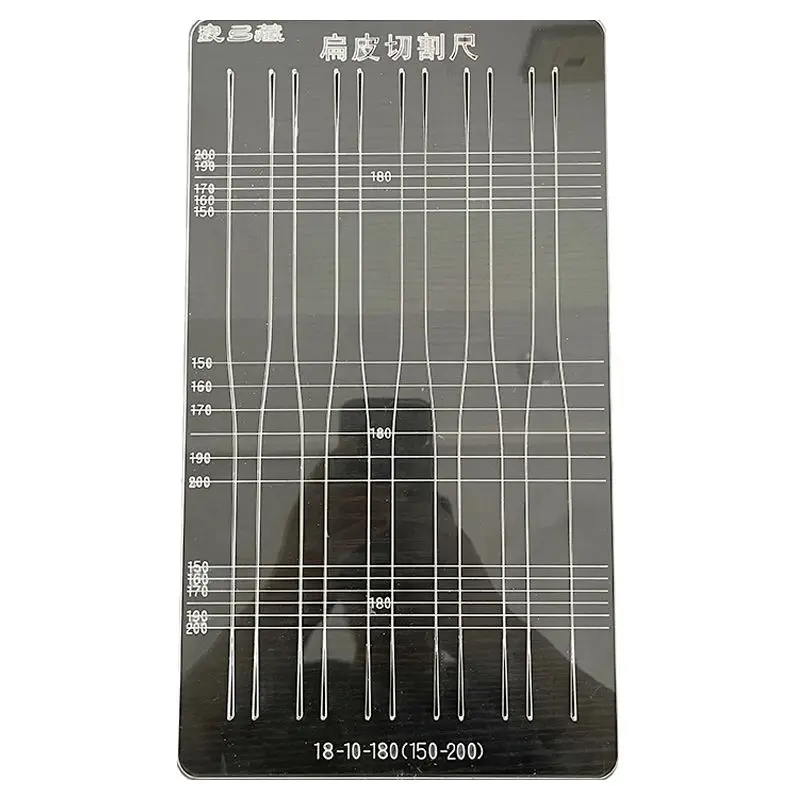 

5mm Thick Secondary Accelerated Flat Rubber Band Cutting Taper Ruler Cutting Slingshot Rubber Band Ruler Slingshot Accessories