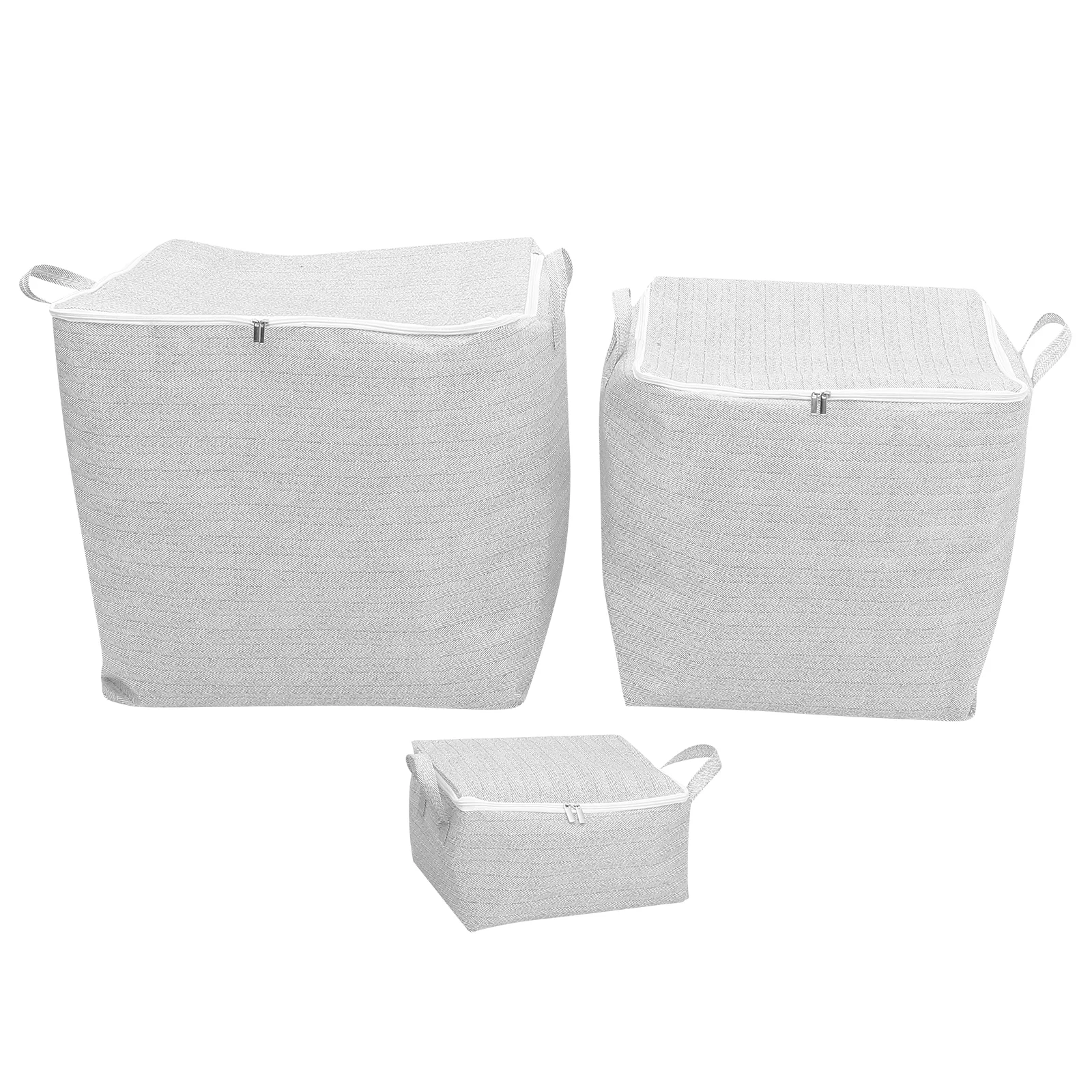 

3 Pcs Folding Storage Box Towel Closet Organizer Clothes Holder Books Container Sundries Non-woven Fabric Wardrobe Foldable