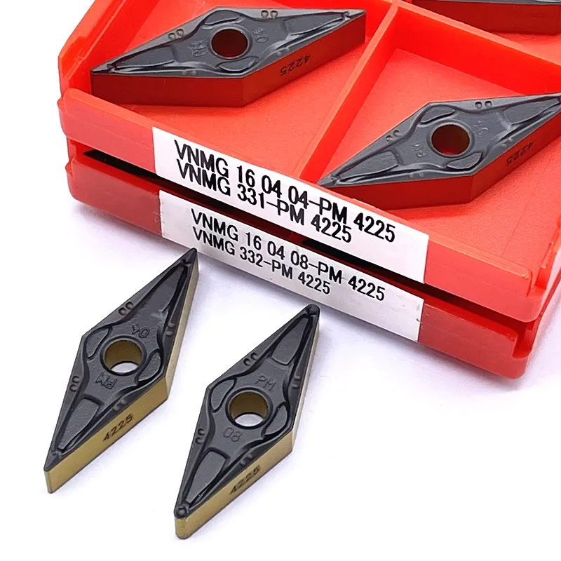 

VNMG160404 VNMG160408 PM 4225 Cermet Grade carbide inserts CNC lathe cutter External turning tools