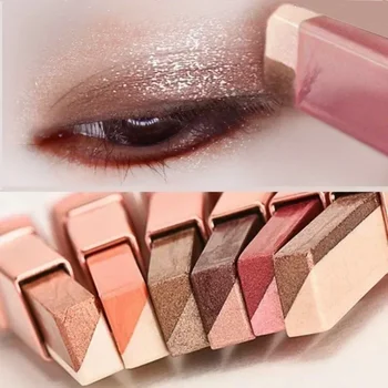 Heallor Double Color Eyeshadow Stick Gradient Shimmer Cream Pen Eye Makeup Cosmetic Eyeshadow Stick Korean Makeup - Thumbnail 2