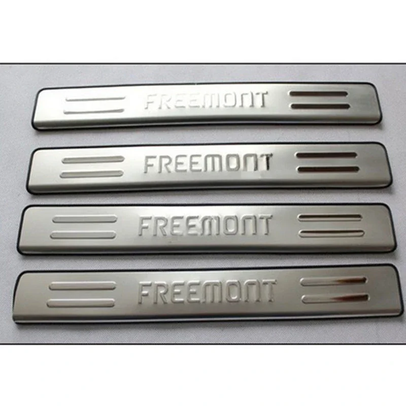 

2012-2014 For FIAT Freemont high quality Car styling Stainless steel Door Sill Scuff Plate panel kick step protector threshold