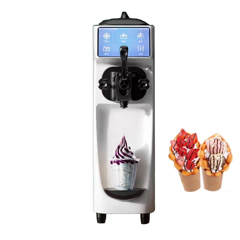 

Automatic Ice Cream Machine Commercial Soft Serve Ice Cream Makers Kitchen Appliances Sweet Cones Freezing Equipment