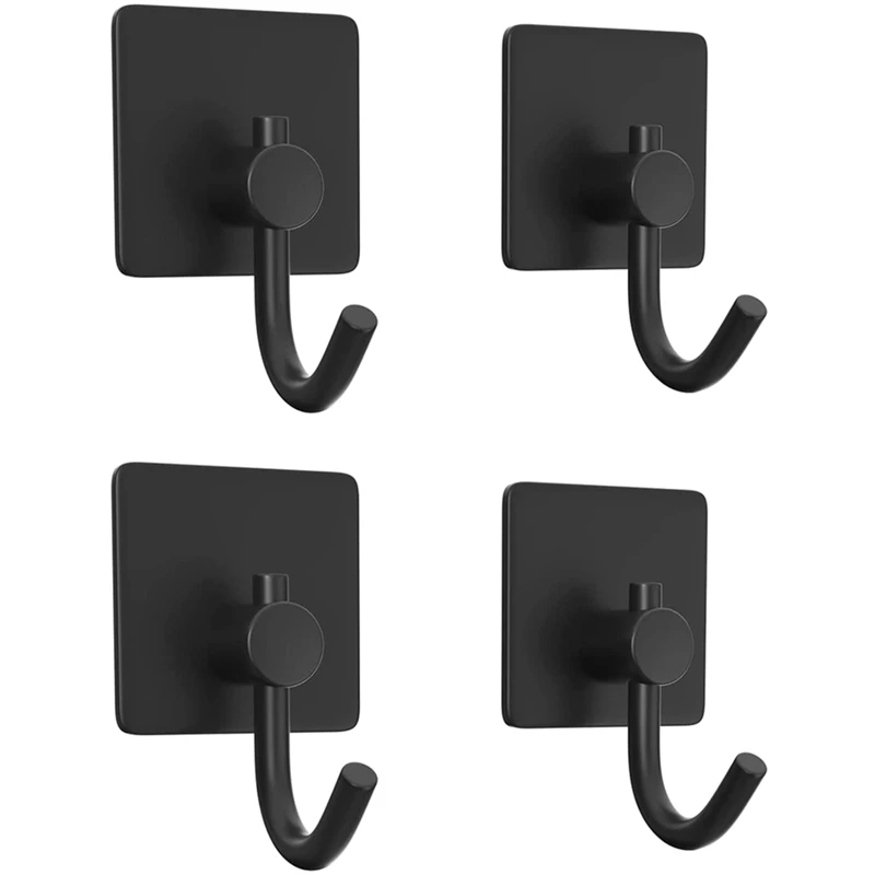 

Self-Adhesive Hooks Heavy Duty Wall And Door Hooks For Hanging And Kitchen Hallway