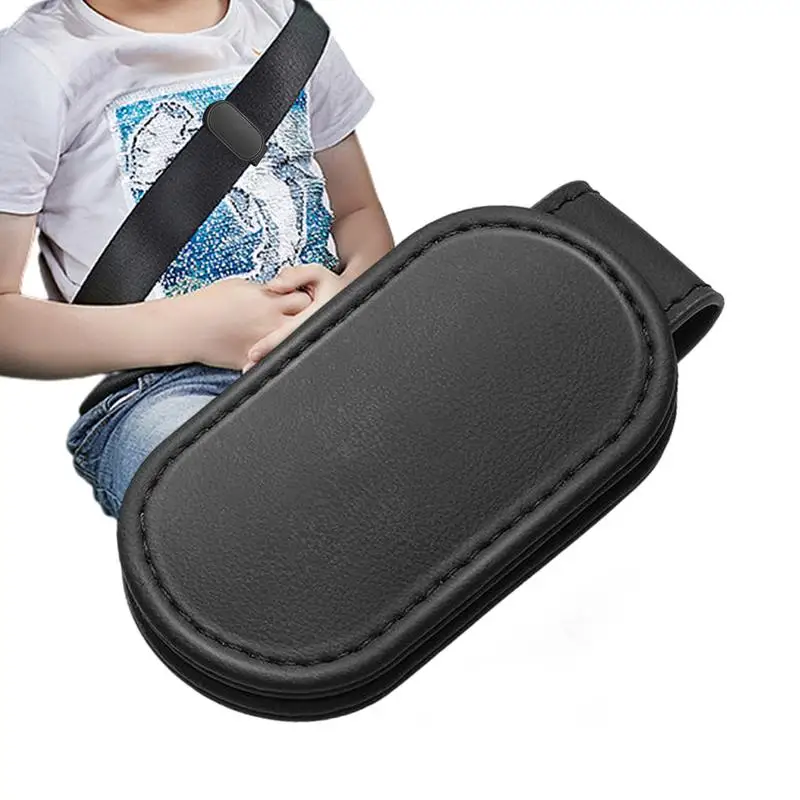 

Car Shoulder Neck Strap Positioner PU leather Seat Belt Adjuster limiter fixed clip anti stretching Neck Strap Protector for Car