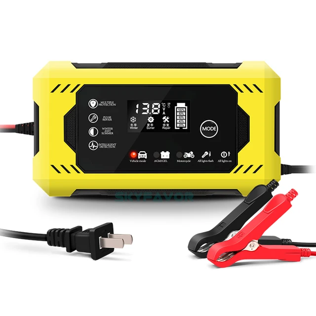 4A Lead Acid Battery Desulfator Battery Regenerator Auto Pulse Desulfator  (Yellow)