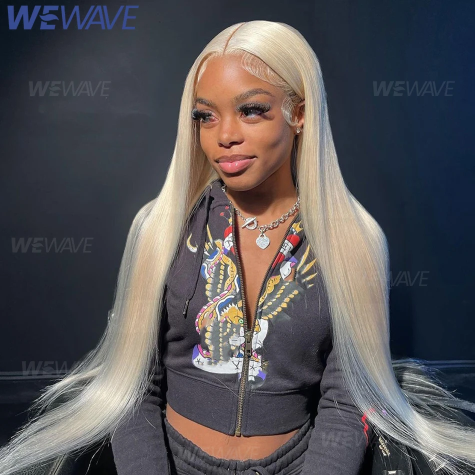 Lace Front Human Hair Wigs 613 Blonde 13X6 Hd Lace Frontal Straight Front 13X4