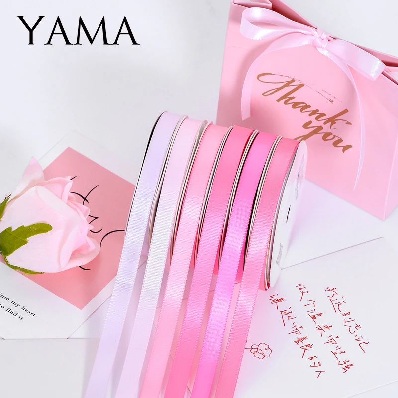 YAMA Single Face Satin Ribbon 3/16 inch 5mm 300yards/Rol Black Red ...