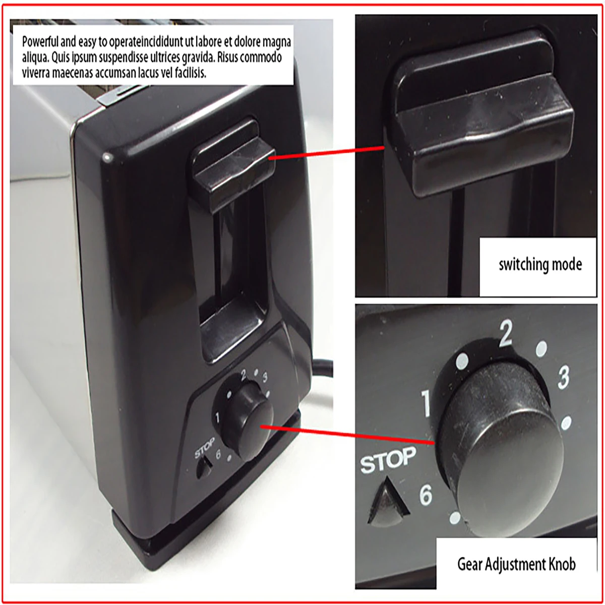 4 Slice Toaster Multifunction Breakfast Machine Home Breakfast Machine Sandwich Toaster Bread Machine Electric Toaster Fryer