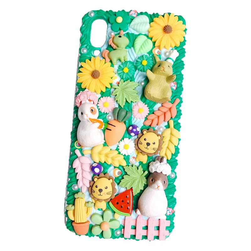 Handmade DIY Case for iPhone 14 pro max 3D Rabbit Phone