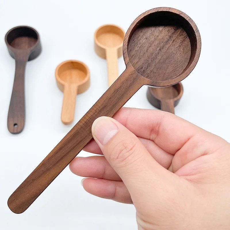 

Wooden Measuring Spoon Set Kitchen Measuring Spoons Tea Coffee Scoop Sugar Spice Measure Spoon Measuring Tools for Cooking Home