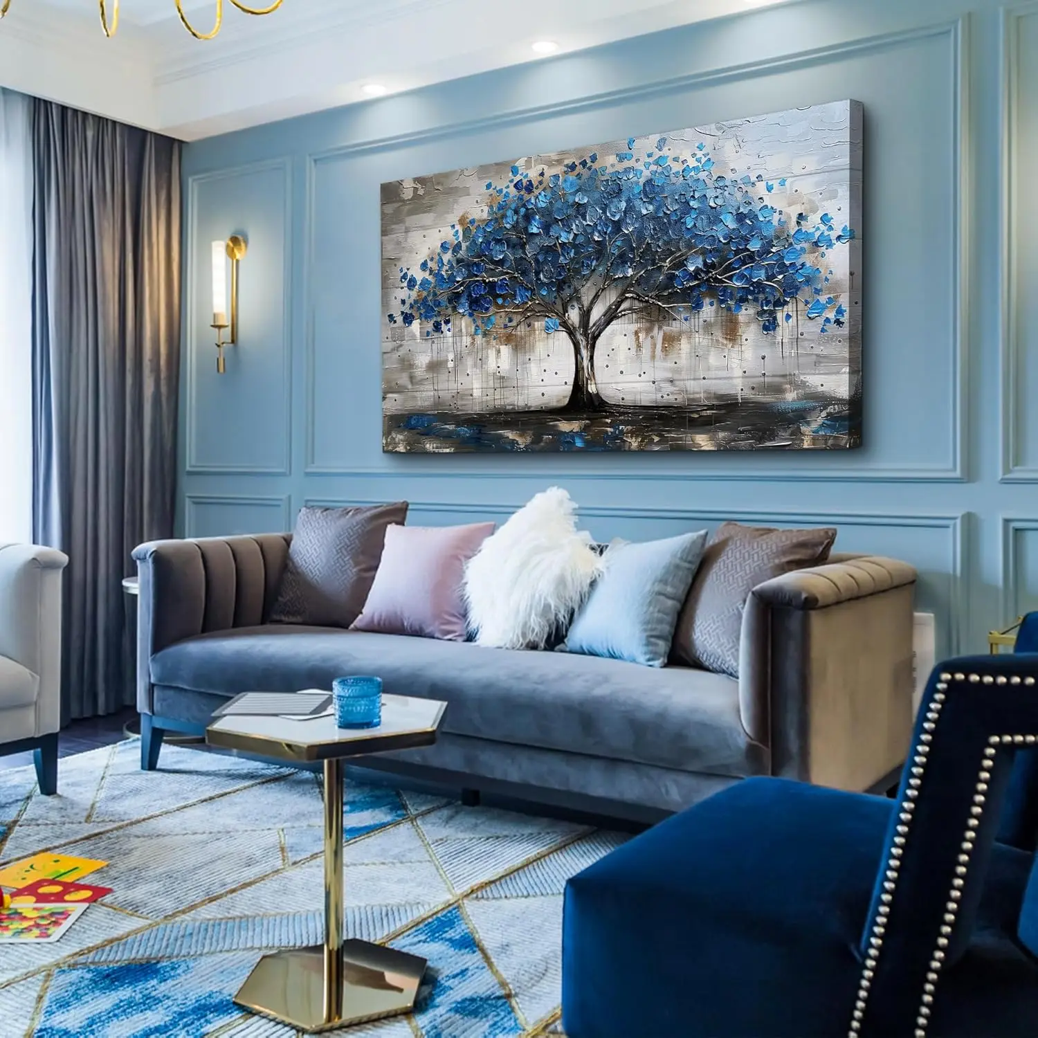 Framed Canvas Tree Panorama - side view