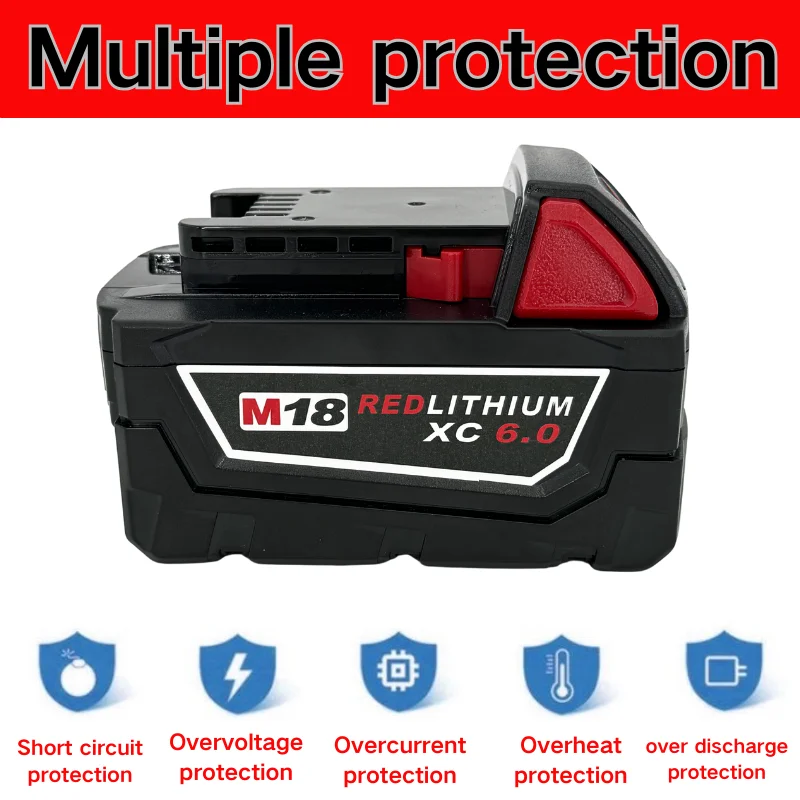 9.0Ah Battery Compatible with Milwaukee M18 Tools 4