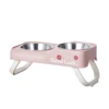 One Dopamine Color Personality High-Low Design Anti-Slip Pet Bowl, Dog and Cat Feeding Dish for Medium to Small Dogs 5