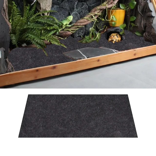 Reptile Carpet Reptile Tank Accessories Habitat Soft Aquascape Pad Reptile Mat for Snake Tortoise Chameleon Bearded Dragon 2
