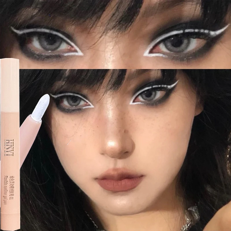 Matita Per Eyeliner Bianca Opaca Matita Per Eyeliner Colorata Penna Per Eyeliner Ultra-Fine Liscia Impermeabile Rosso Nero Marrone Trucco Per Occhi