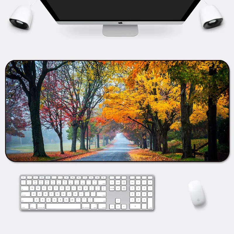 

Landscape Gaming Mouse Pad Large Mouse Mat Laptop Space Writing Desk Mats 80x30 Computer Gamer Keyboard Deskpad Mousepad for PC