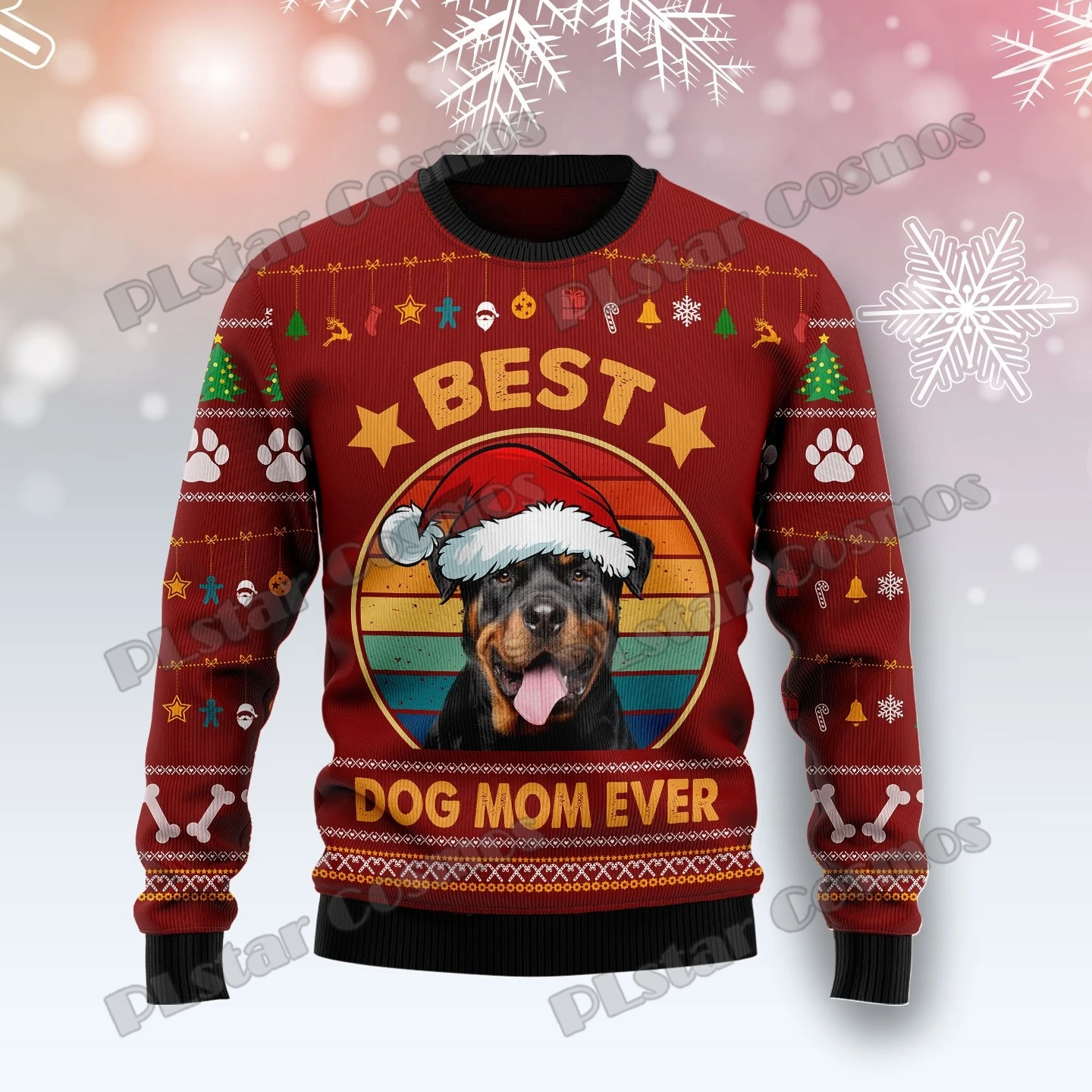 PLstar Cosmos Santa Claus Horror 3D Printed Fashion Men's Ugly Christmas Sweater Winter Unisex Casual Knitwear Pullover MYY03