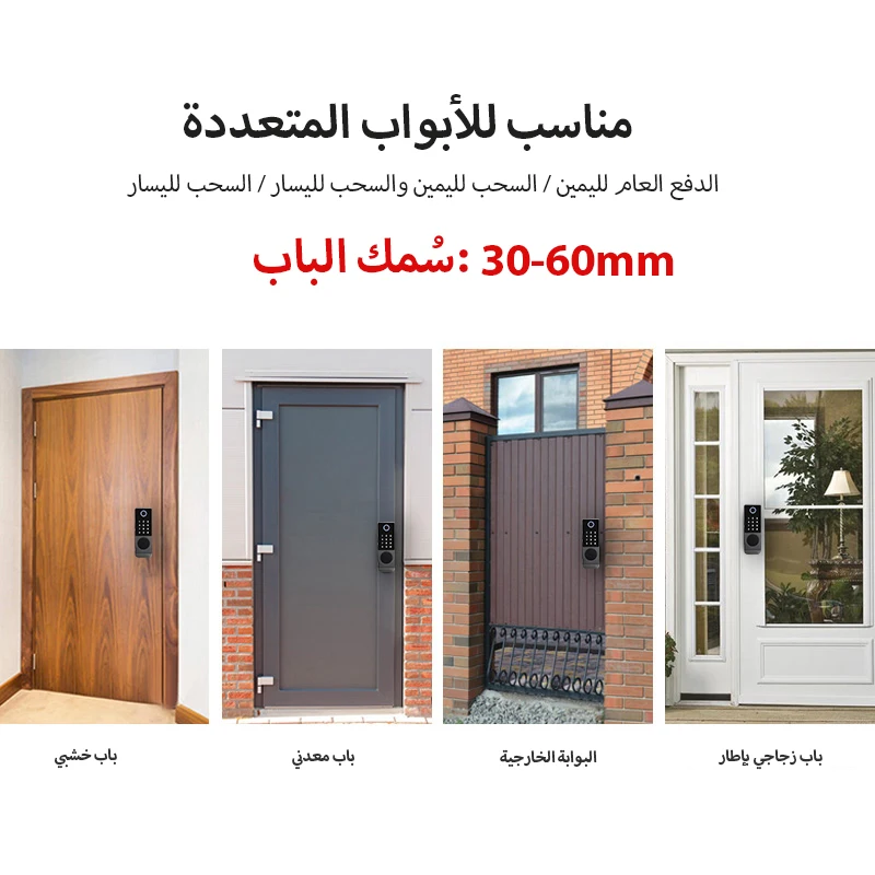 راي كيوب قفل بوابة ذكي مقاوم للماء