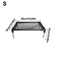 Elevated Dog Bed Breathable Mesh Washable Portable Cot Heavy Duty Raised Outdoor Dog Bed for Camping Travel Car Patio Yard 6