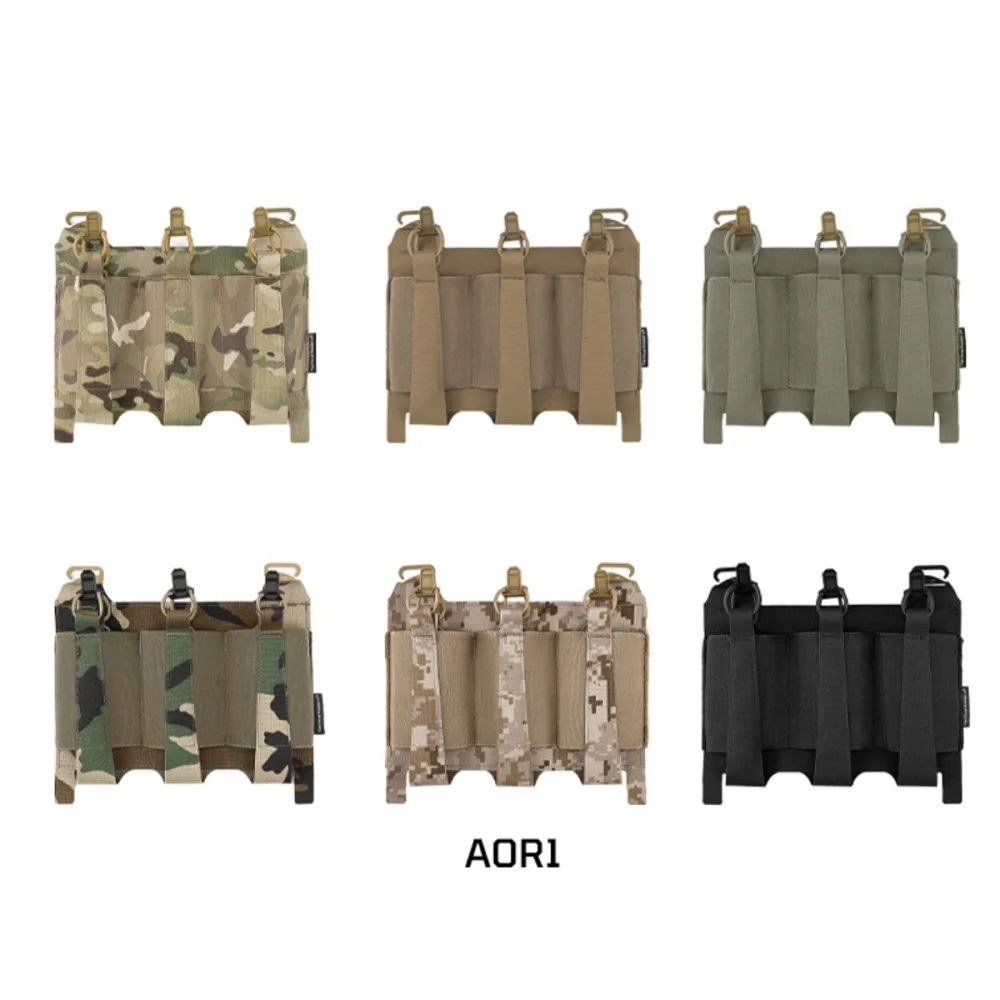New Tactical Hunting Vest Ktar Front Flap Elastico Triplo Pannello Di Ricambio Magazine Bag Mc Importato