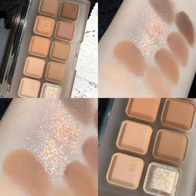 Description Picture 6 of item10-color Keyboard Eyeshadow Palette for Everyday Fashionable Eye Makeup Long Lasting Glitter Eye Shadow Makeup Palette Cosmetics