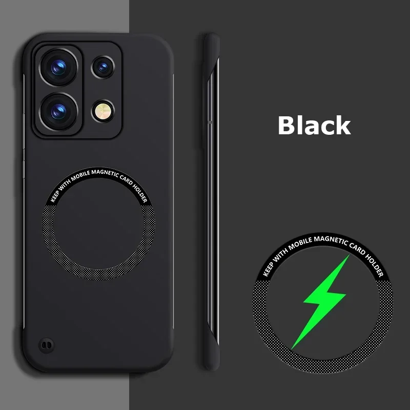 Ultra Thin Frameless Magnetic Matte Phone Case with Magsafe Compatibility - Candy Color Finish