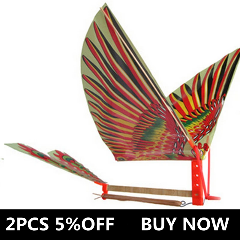 Details about   Rubber Band Power Handmade Birds Models Science Kite Toys Kids Assembly Gift.AU 