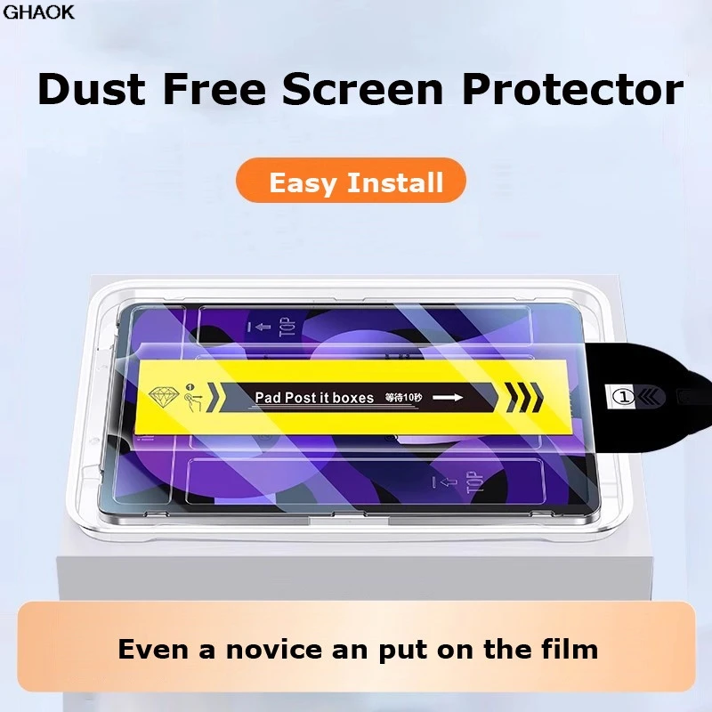 Premium Tempered Glass Screen Protector with Easy, Dust-Free Installation for Samsung Galaxy Tablets