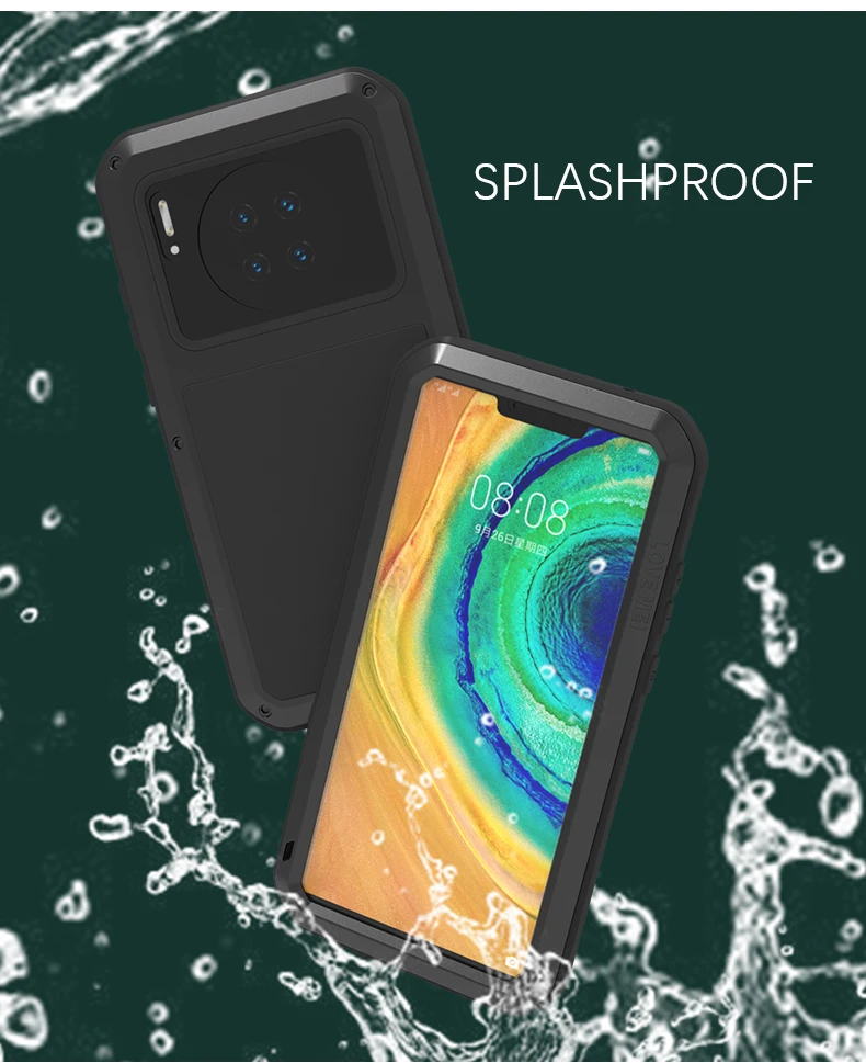 New Powerful Case For Huawei Mate 30 Pro Shock Dirt Proof Metal Armor Cover Phone Case For Huawei Mate 30 Pro Cases 6.39''