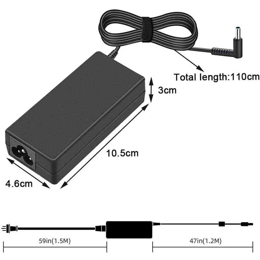 New 65W Laptop Adapter Charger Power Supply for HP ProBook 430 440 450 455 470 G5 — view 2