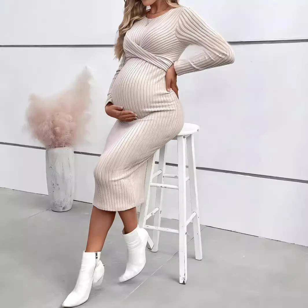 Womens dresses autumn winter maternity A line dress