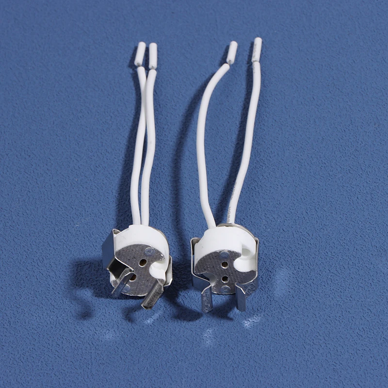 MR16 GU5.3 G5.3 Lamp Holder Bulb Base with Wire Ceramic Halogen Socket Pottery Connector 250V Led Light 3PCS New