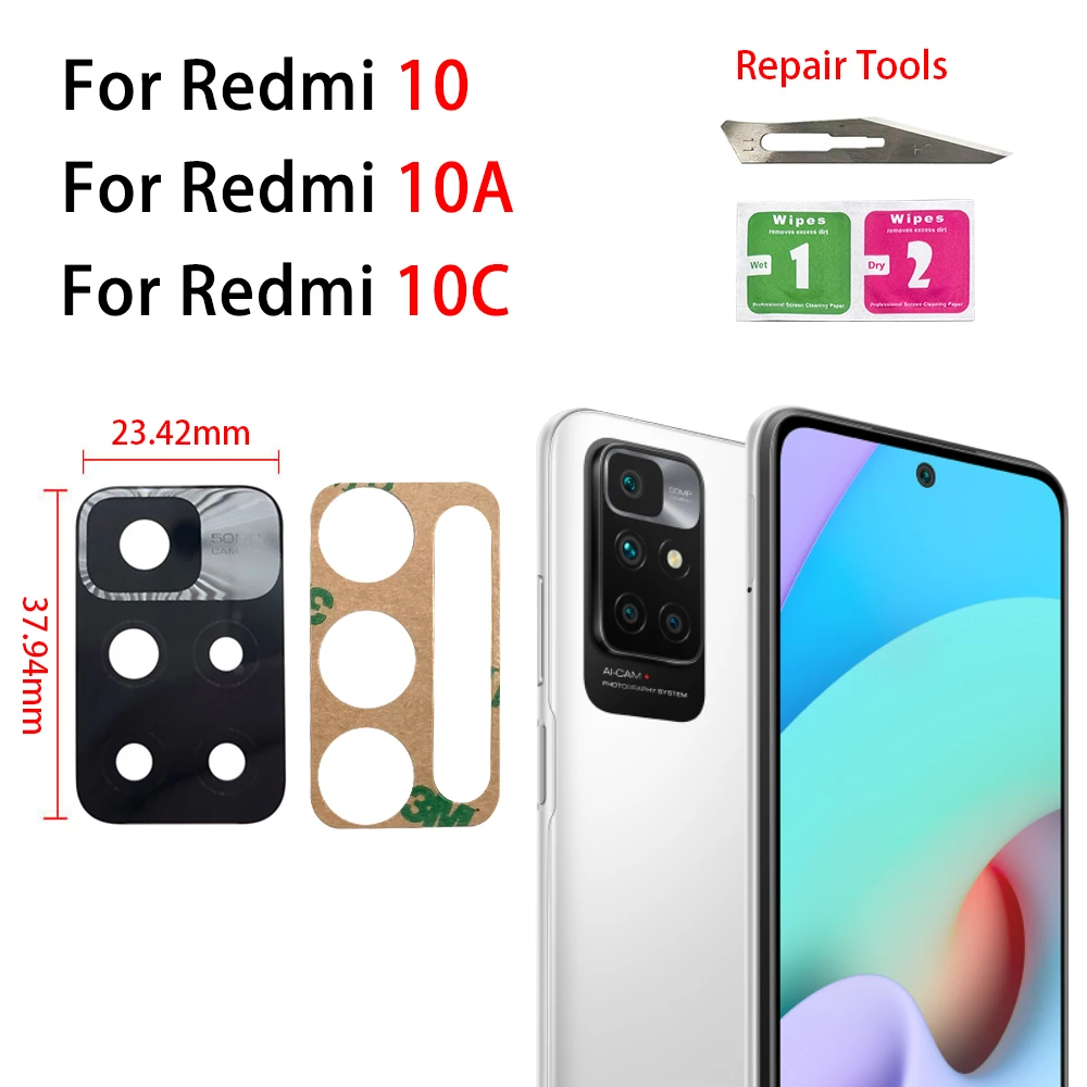 Durable Rear Camera Glass Lens Cover with Adhesive Strip
