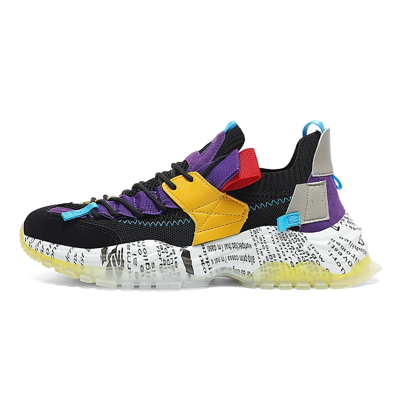 Final Promotion Male Casual Shoes Thick Bottom Mesh Sneakers For Men Adult Breathable Sport Shoes Chunky Streetwear Zapatillas 2