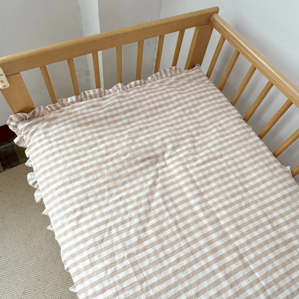 Baby Crib Mattress Kindergarten Baby Small Quilt Kidsren's Unprinted Style Mattress Pad Pure Cotton Nap