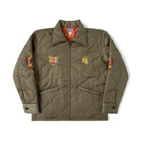 Non Stock Quilted Embroidery Jacket Military-Inspired Tour Jacket Unisex Outerwear Amekaji 2