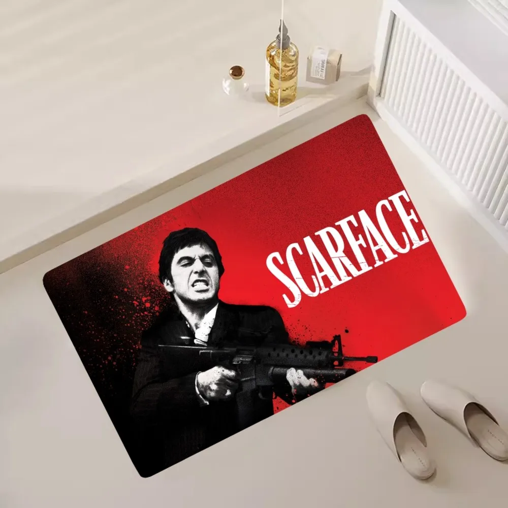 Scarface 1983 필름 알 파치노 영화 바닥 매트, 침실 주방 문짝 목욕 하우스, 초흡수성 발 미끄럼 방지