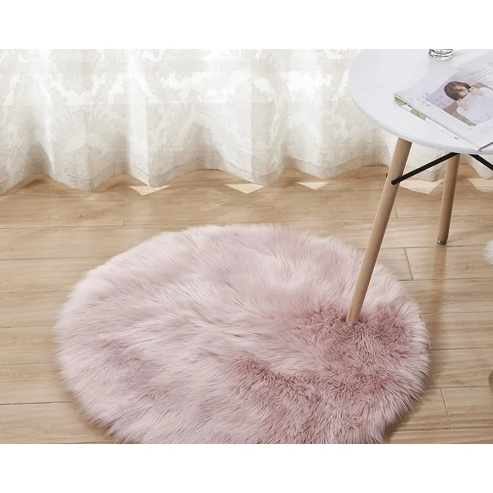 Plush imitation wool carpet, living room, cold proof foot mat, floor mat, decoration, anti slip mat, household use_voghion.com