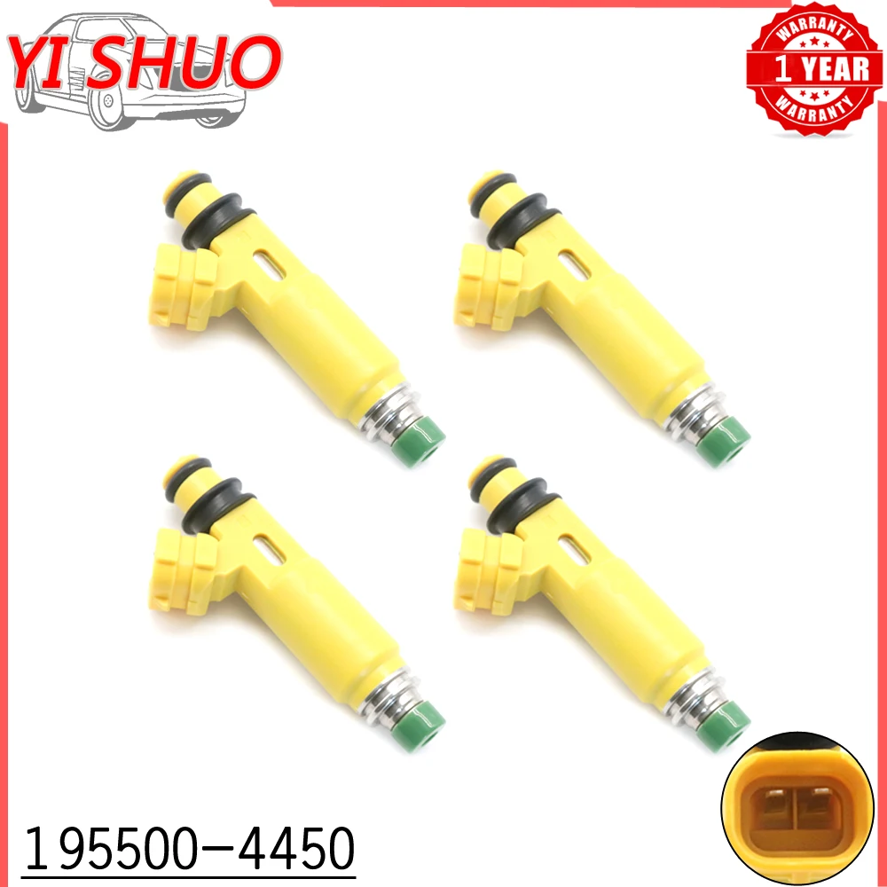 

195500-4450 Set 4x Car Fuel Injector Nozzle Fit For Mazda RX-8 2004 2005 2006 2007 2008 1.3L 1955004450 195500 4450