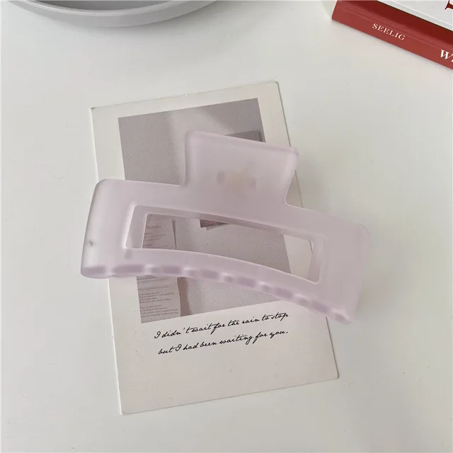 2022 New Claw Clip for Women Tough Colorful Plastic Hair Claw Large Size Hair Clamps Claw Clip Crab Chic Hair Accessories Gift 0192-B8-10.5cm