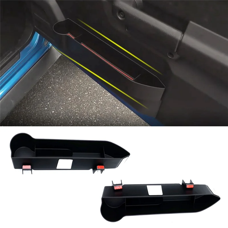 X95-2Piece 자동차 도어 워터 컵 홀더 보관함 스즈키 지미 JB64 JB74 2019-2022 용 내부 트레이 홀더 교체 부품
