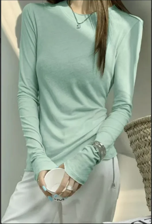 Mint green slightly translucent soft plaid fabric