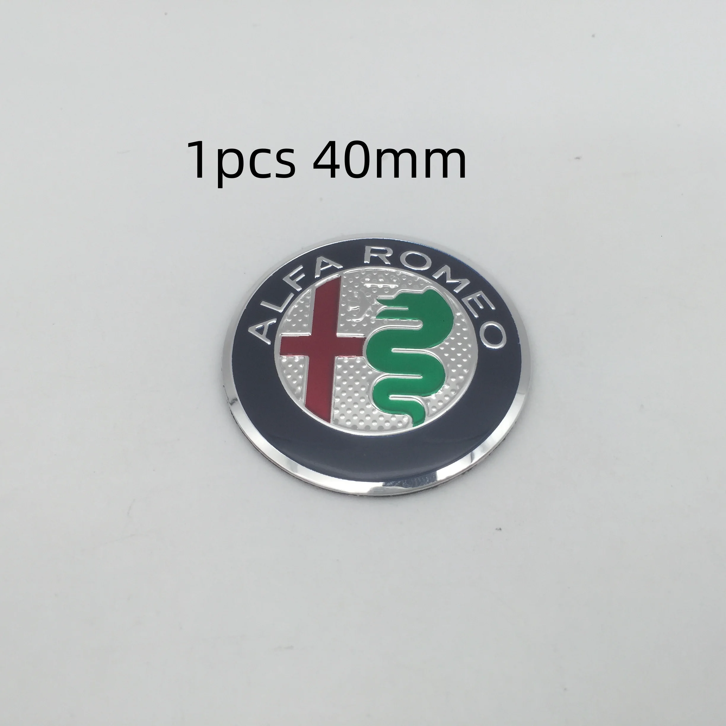 Alfa Romeo Car Emblem Wheel Cover Caps & Hood Badge Set - 7-Piece Styling Kit