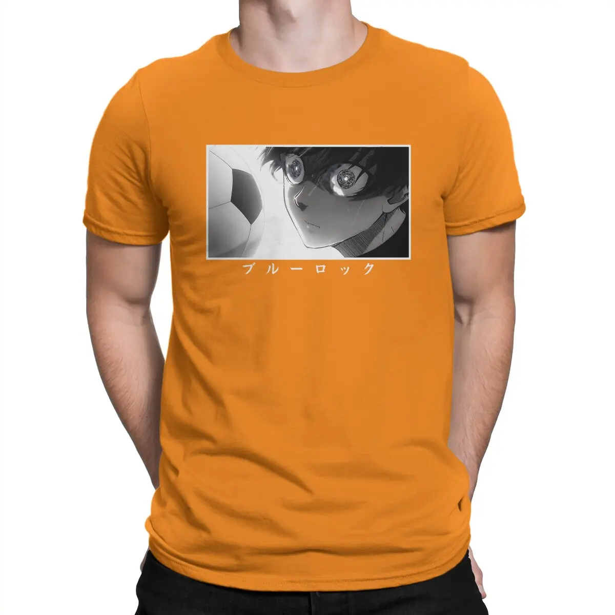 thumbnail image 1 of Camisetas de anime Isagi Yoichi para hombre, camisetas casuales de Blue Lock, camiseta de manga corta con cuello redondo, ropa de verano de algodón puro, 1 of 7