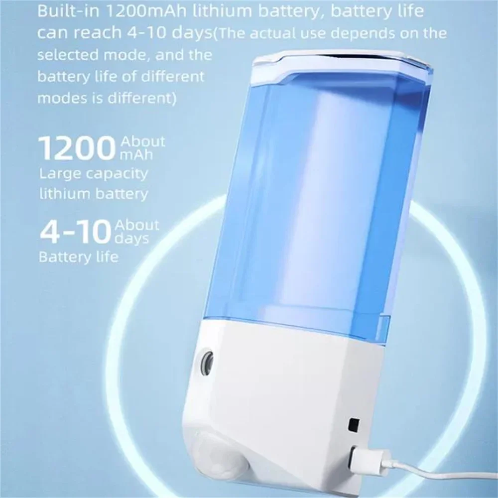 Automatic Disinfection Spray 250ml Wall Mounted Remote Control Timing Human Body Induction Nano Sterilizer for Office Bedroom 3