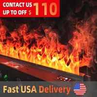 Водяной паровой камин, украшение для телевизора, домашний поддельный огонь, 3D светодиодный плагин, современный умный электрический камин с распылением, приложение