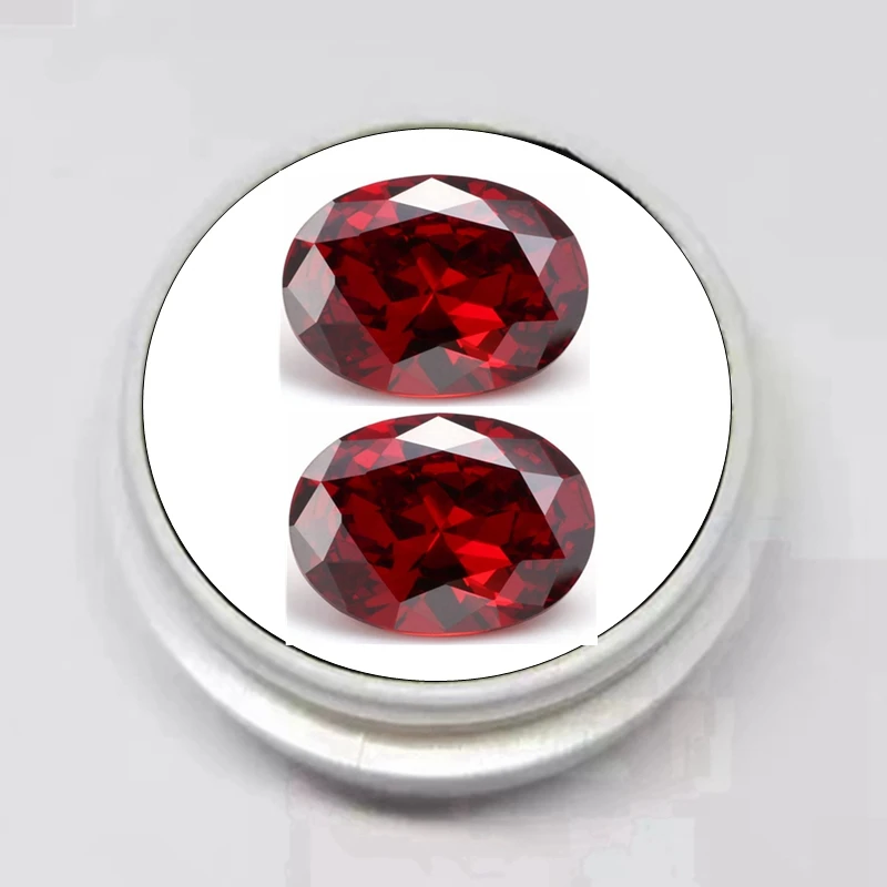 Natural Red Ruby 10x14mm Oval Cut Gemstones Natural Mined Garnet VVS Loose Gemstone Diamond DIY Jewelry