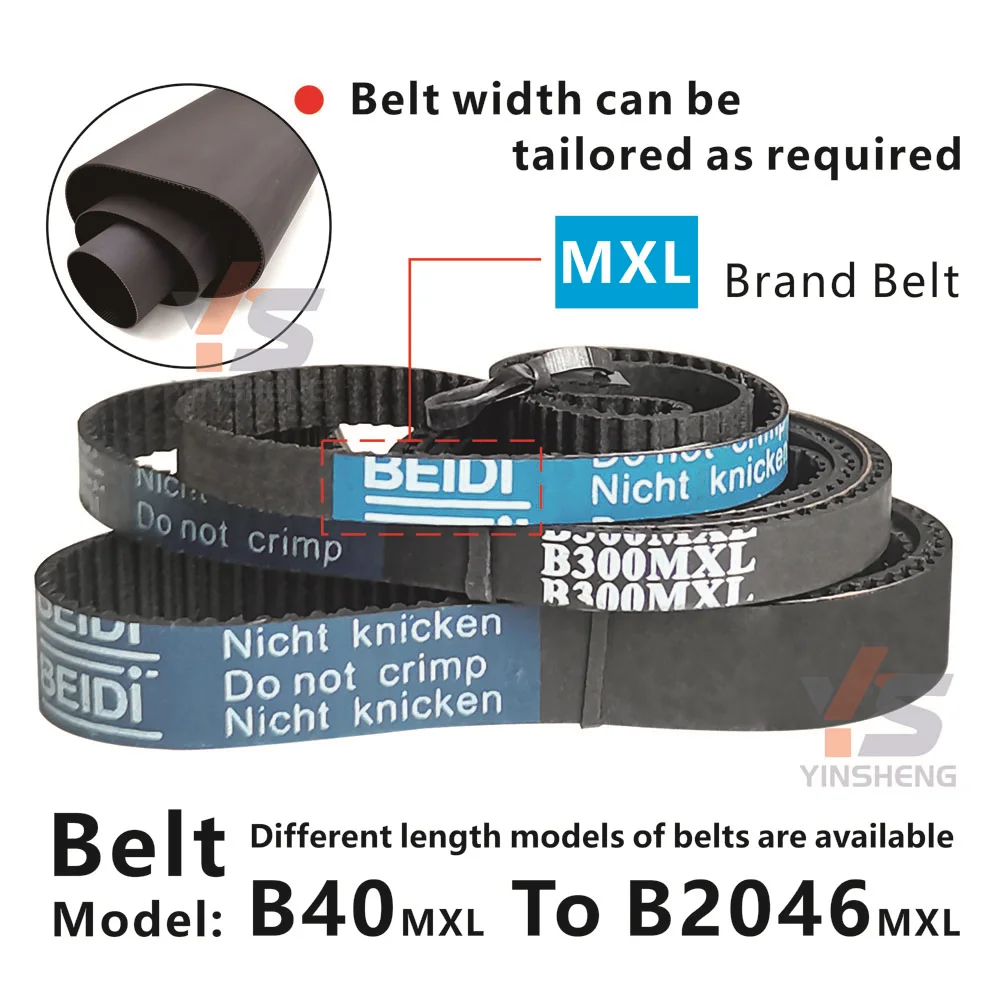 MXL 타이밍 벨트, perimeter272-387 mm 모델, 134MXL, 135MXL, 136MXL, 137MXL, 138MXL, 139MXL, 140MXL, 141MXLTo, 190MXL 동기 톱니 벨